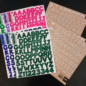 Making Memories Alphabiggies Acid-Free Alpha & Numeric Stickers Scrapbooking